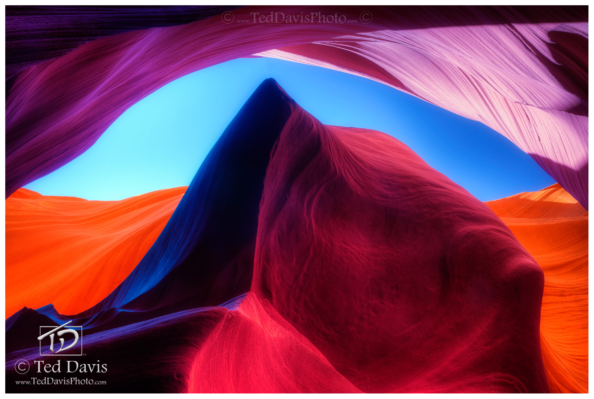 Limited Edition of 100 Staring towards the sky of Antelope Canyon, I recognized a scene I had seen thousands of time – that...